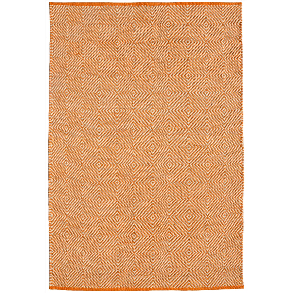 Hand woven Orange Jute Rug (6 X 9)
