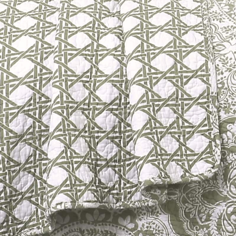 Gracewood Hollow Winchester Damask 3-piece Quilt Set