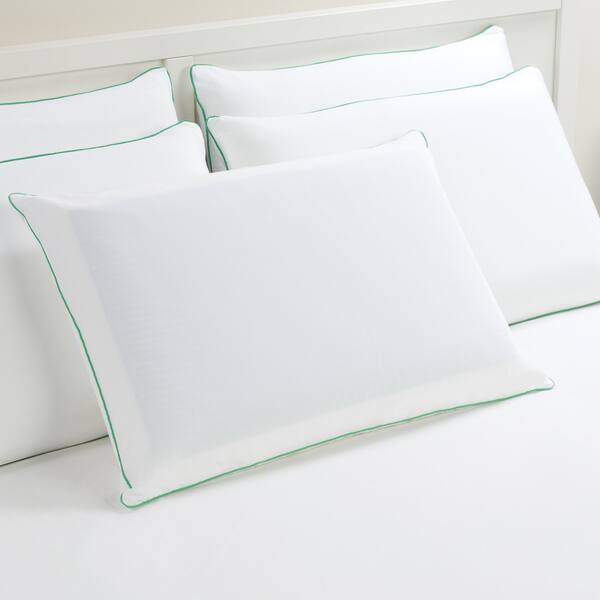 Shop Comfort Memories Green Wave Memory Foam And Gel Pillow Free