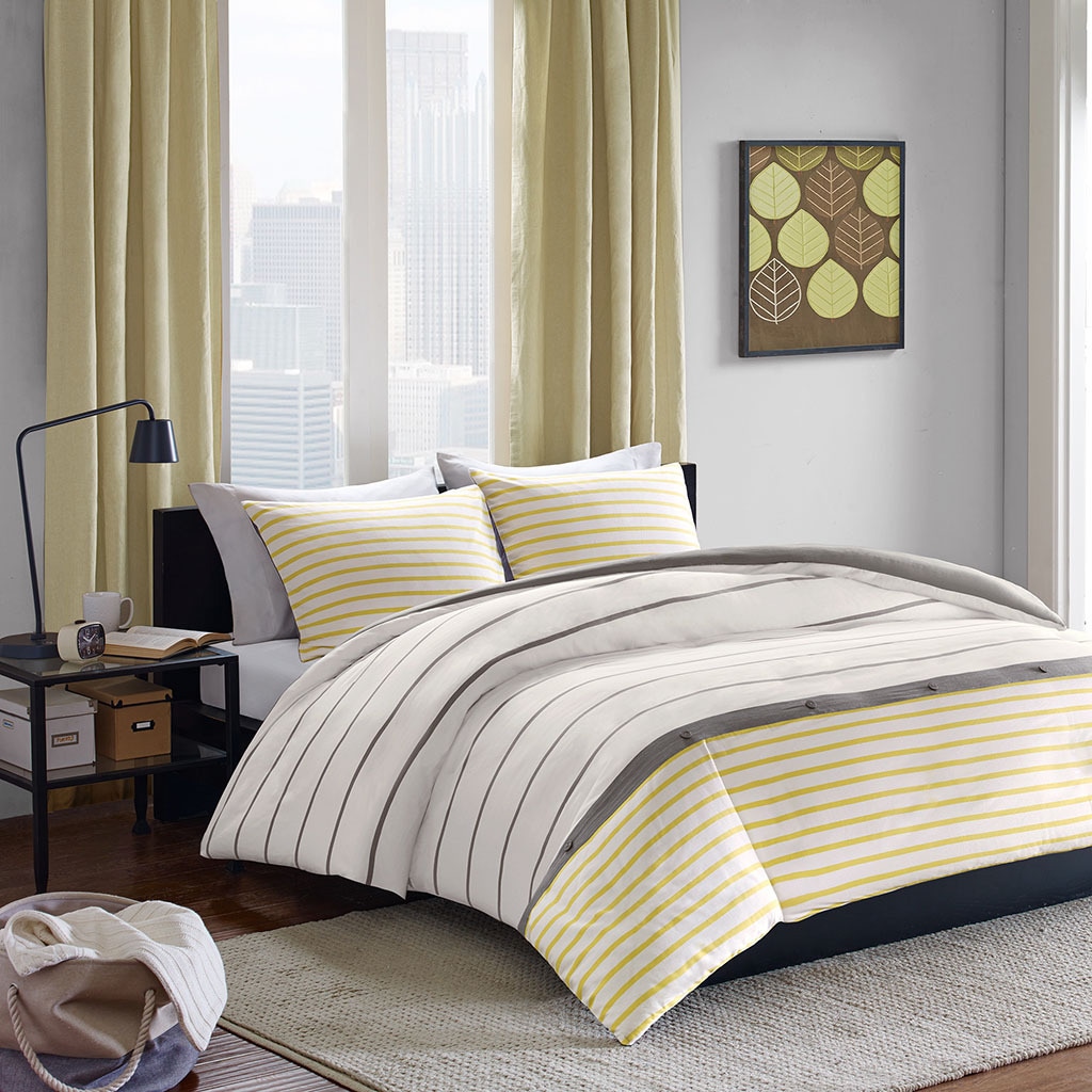 Ink + Ivy Taylor 3 piece Duvet Cover Set