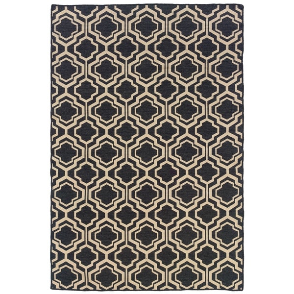 Oh Home Foundation Collection Grey Monocco Reversible Rug (5 x 8)