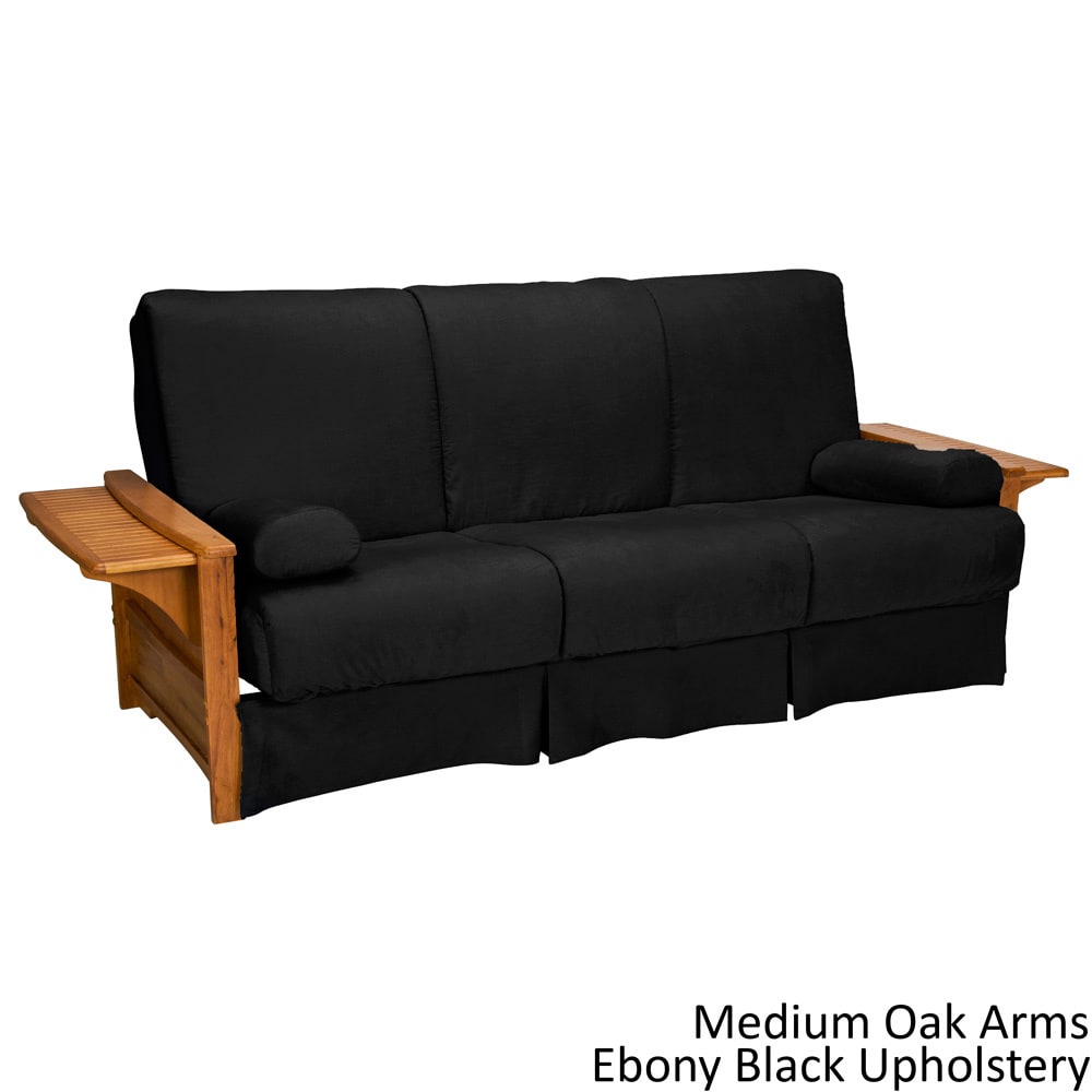 Epicfurnishings Bellevue Sit   Sleep Pillow Top Queen size Futon Sleeper Sofa Black Size Queen