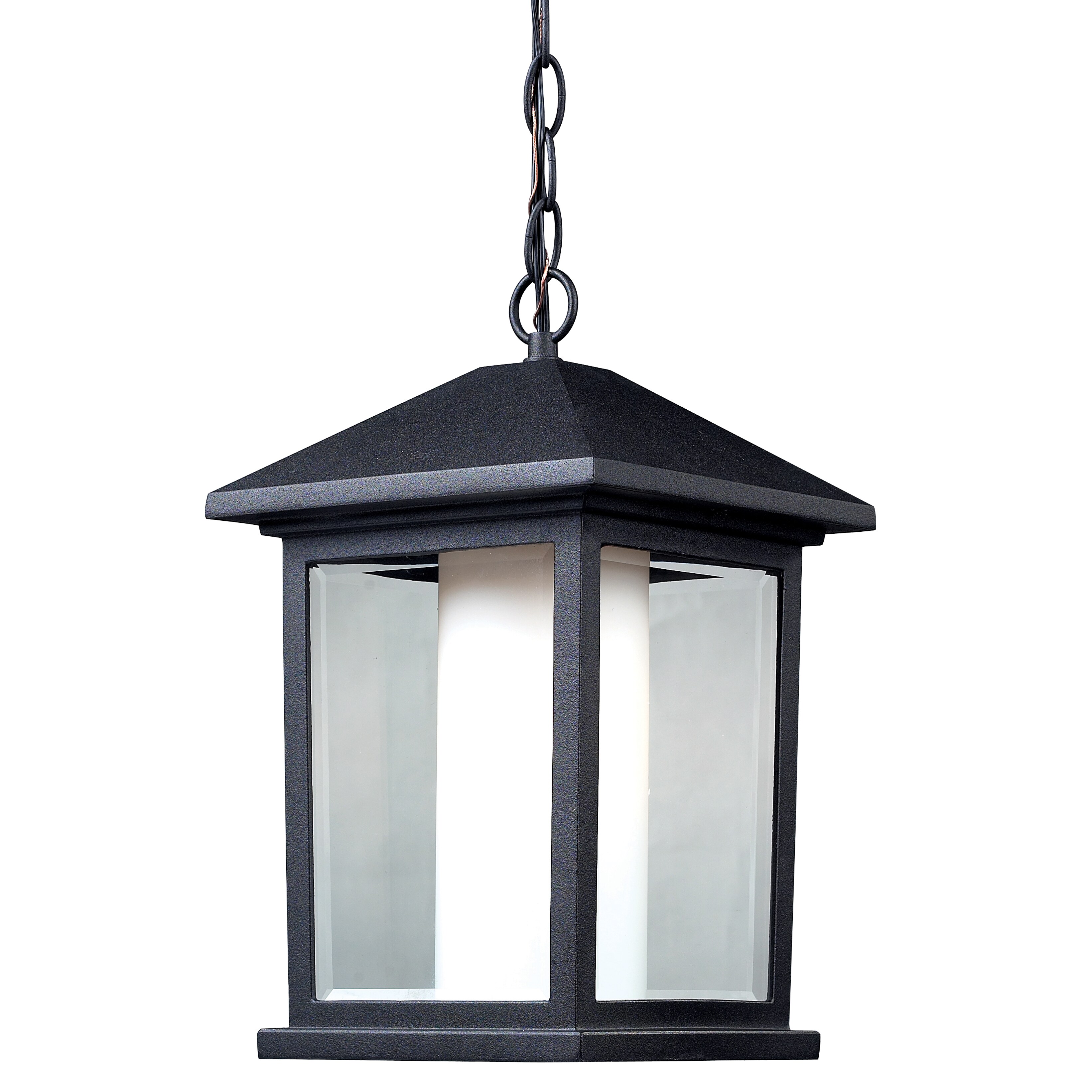 Z lite Mesa 1 light Black Outdoor Chain Light