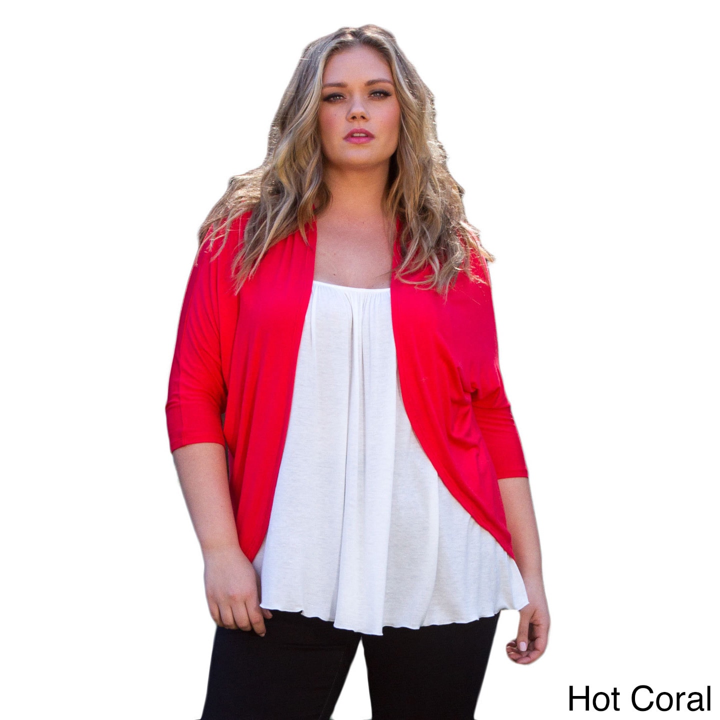 Womens Plus Size Dawna Open Cardigan