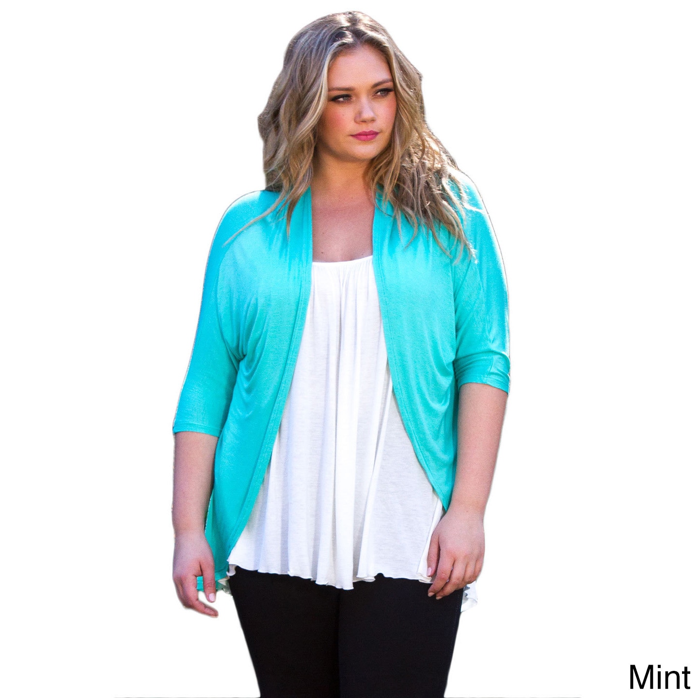 Womens Plus Size Dawna Open Cardigan