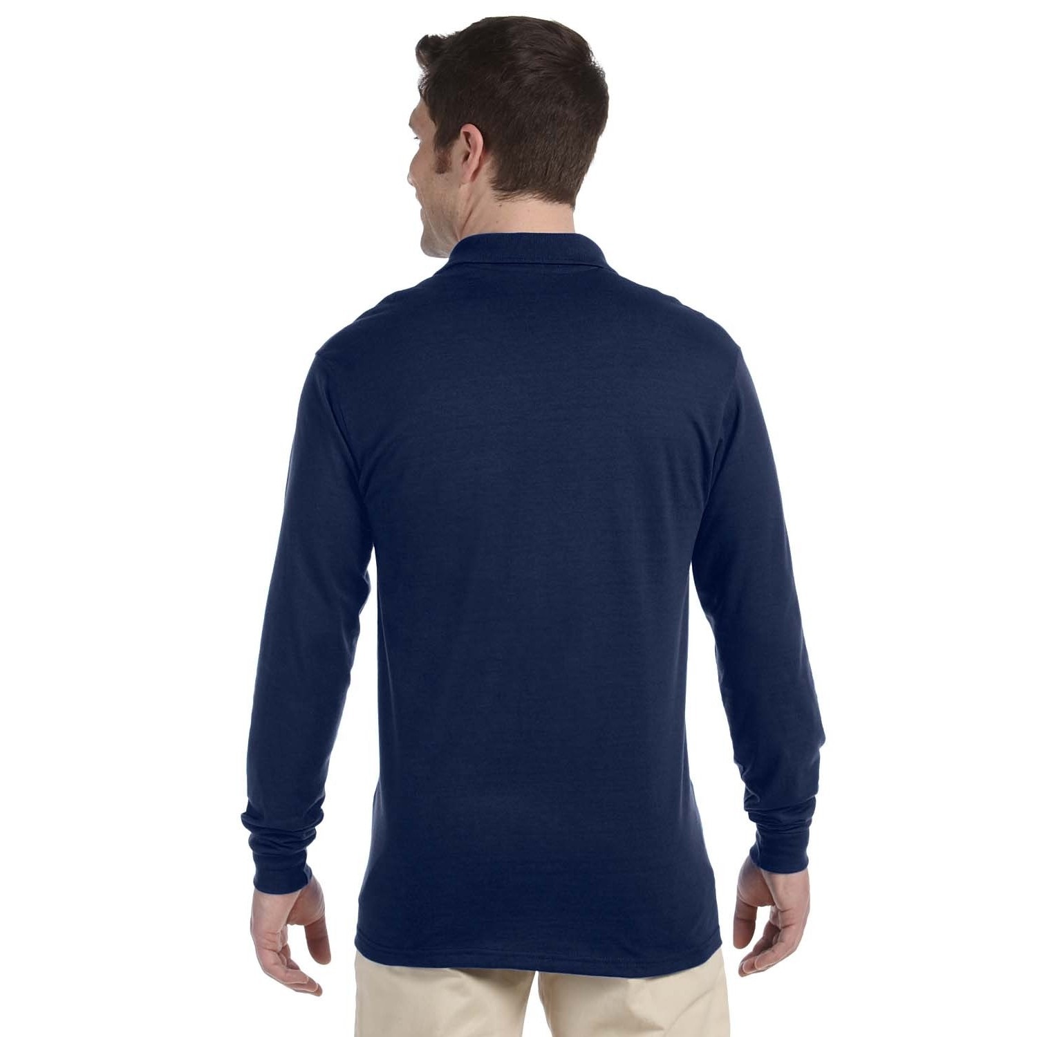 jerzees long sleeve polo