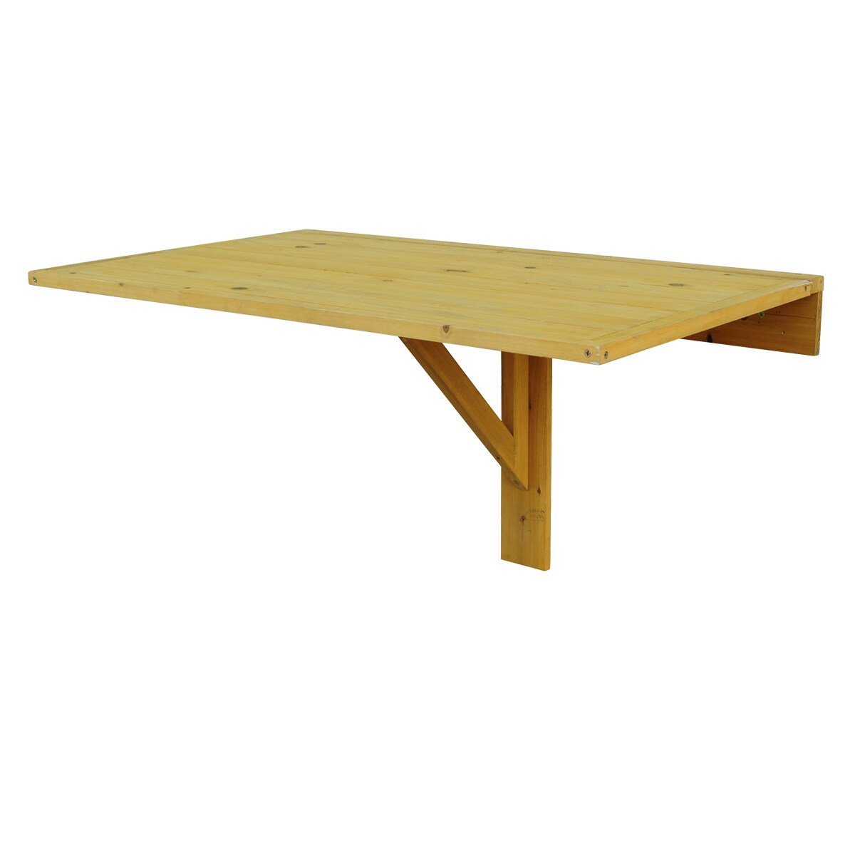 Shop Natural Cypress Wood Wallmounted Drop Leaf Table Free Shipping