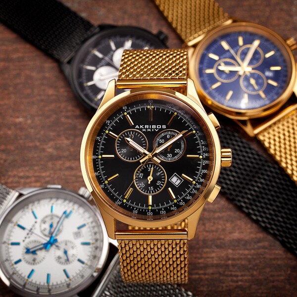 akribos xxiv men's swiss quartz