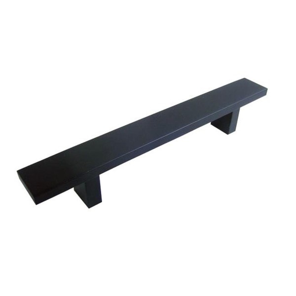 Shop Contemporary 8-inch Rectangular Matte Black Cabinet Bar Pulls ...