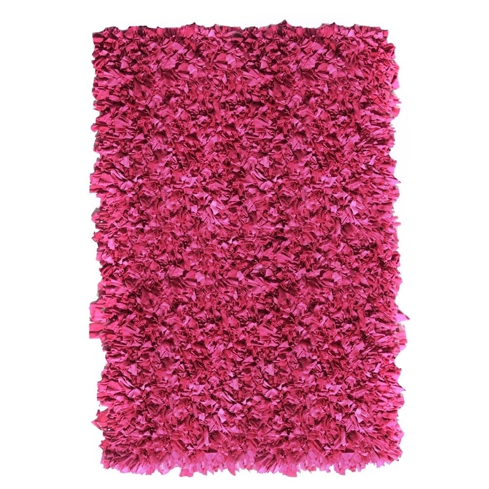 Jersey Pink Shag Rug (5 X 8)