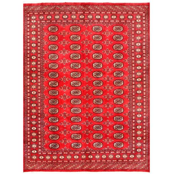 Handmade Herat Oriental Pakistani Bokhara Wool Rug (Pakistan) - 5'6 x 7'3