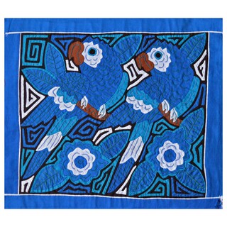 Hand-stitched-Parrots-in-Blue-