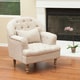 preview thumbnail 1 of 19, Anastasia Tufted Armchair by Christopher Knight Home Sand