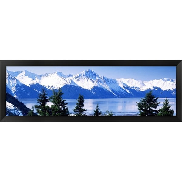 Turnagain Arm Girdwood AK  Framed Panoramic Photo   16184210