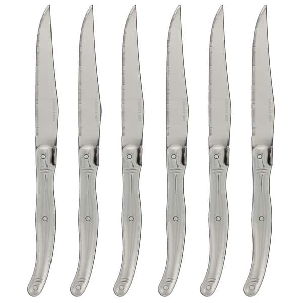 French Home Laguiole Steak Knives, Set of 4 - Shades of Gray