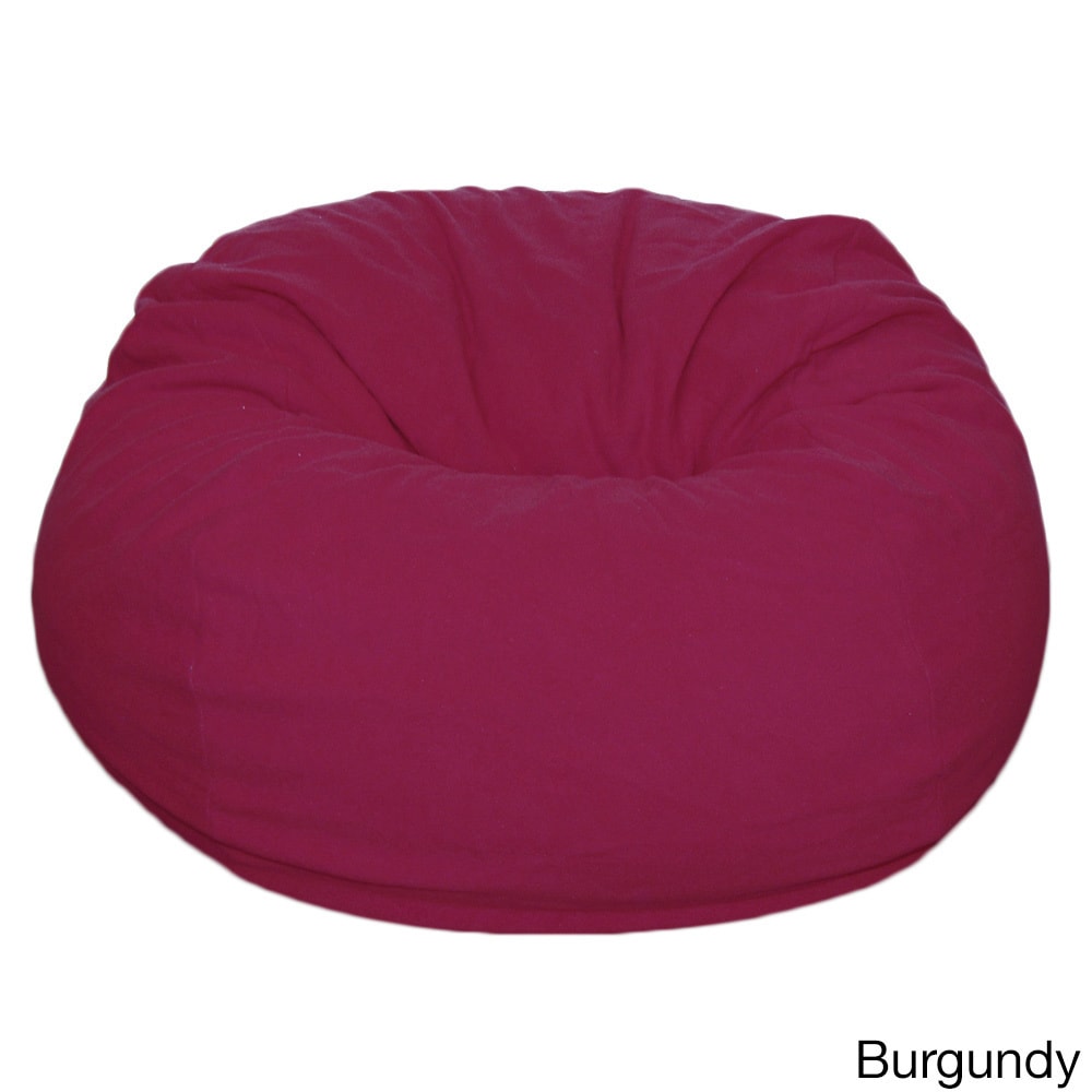 Ahh Products Anti pill 36 inch Wide Fleece Washable Bean Bag Chair Red Size Large