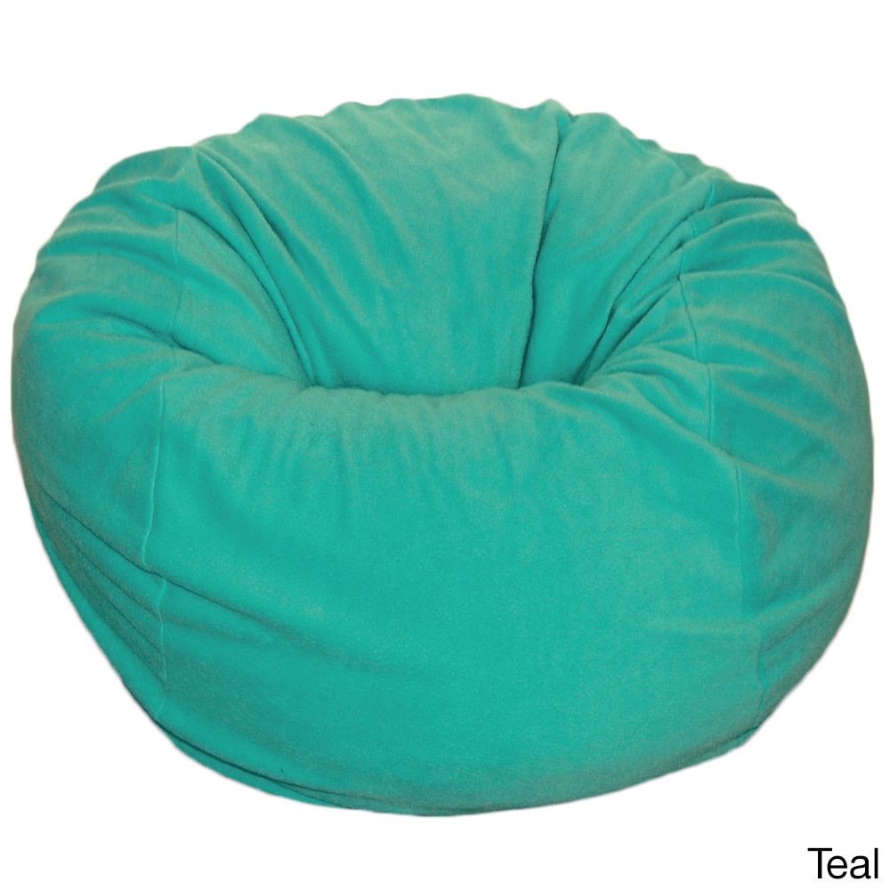 Ahh Products Anti pill 36 inch Wide Fleece Washable Bean Bag Chair Green Size Large