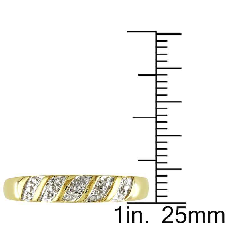 Miadora 10k Yellow Gold Men's Wedding Band Ring