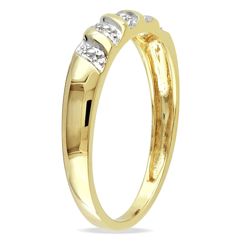 Miadora 10k Yellow Gold Men's Wedding Band Ring