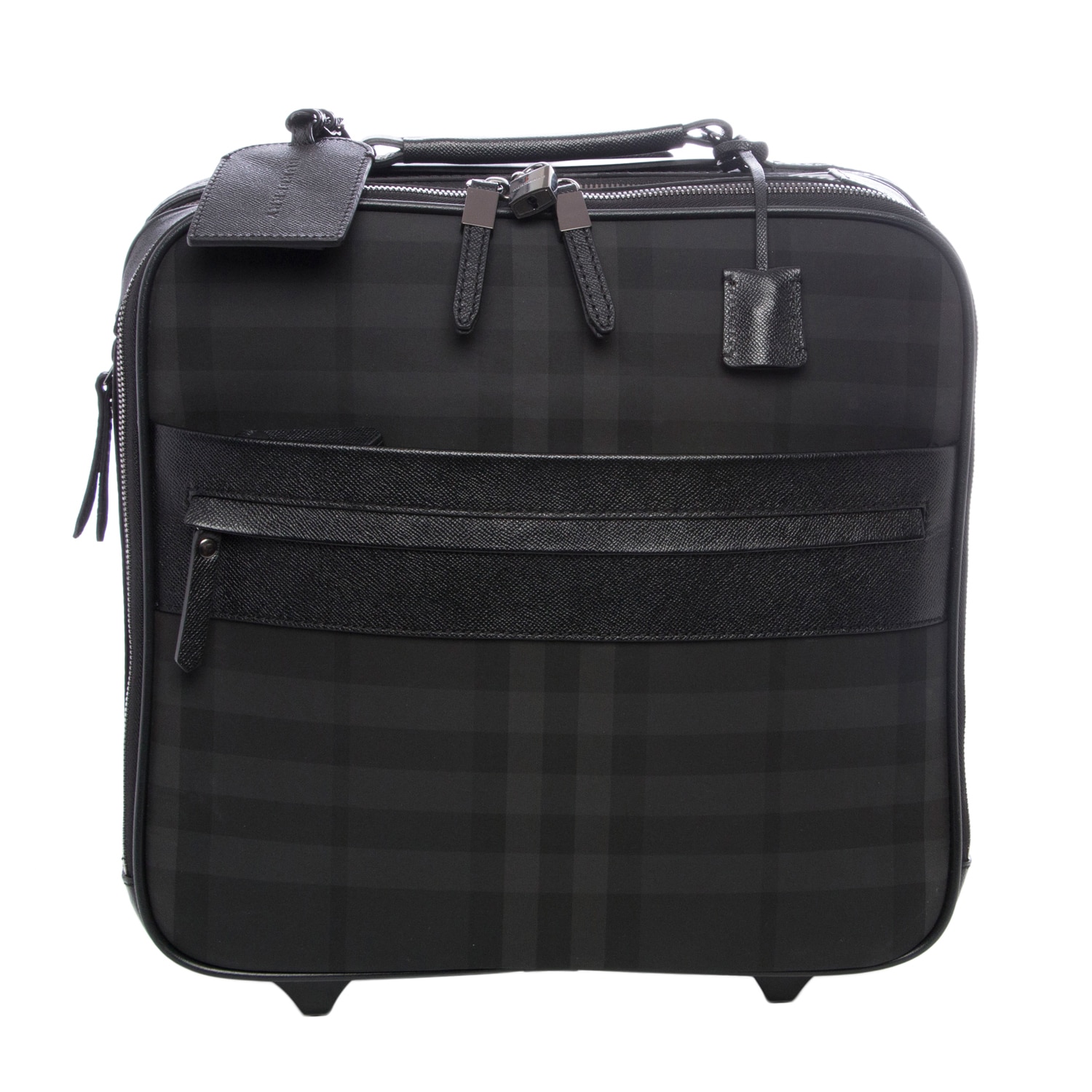 Burberry Black/ Grey Beat Check Pilot Trolley