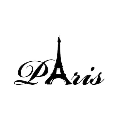 Paris France Eiffel Tower Vinyl Wall Art - Bed Bath & Beyond - 8979160