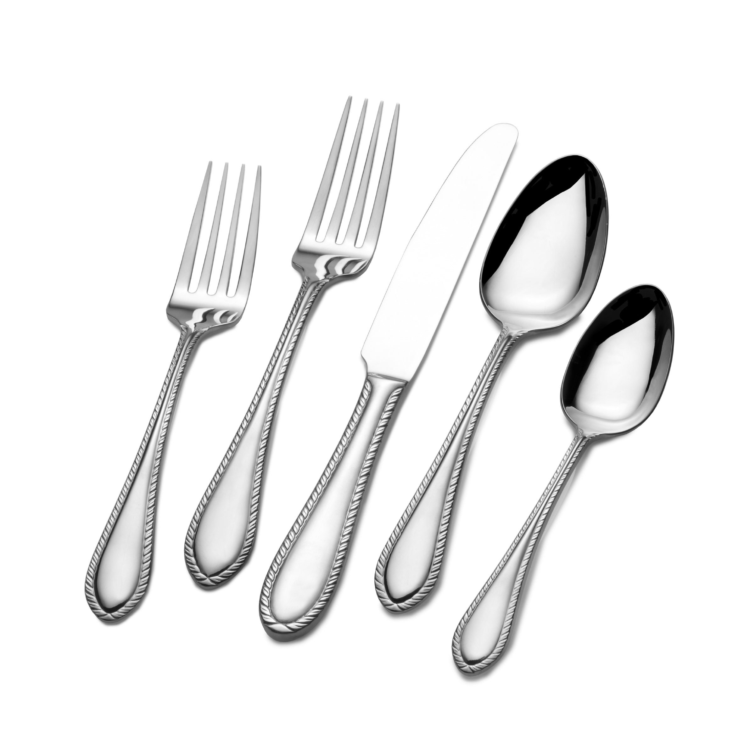 Bombay Essex Stainless Steel 45 piece Flatware Set