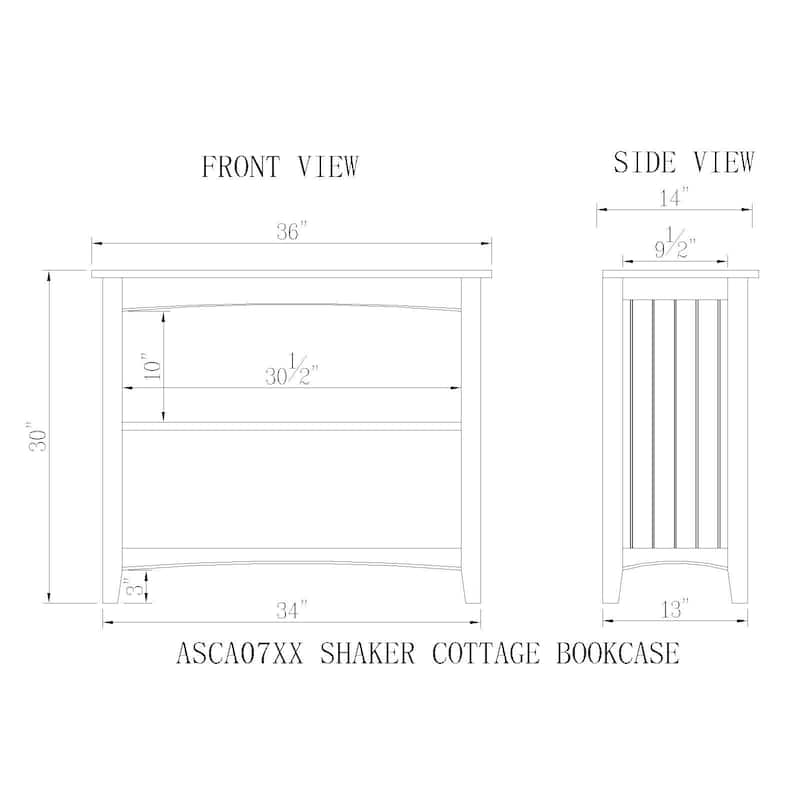 Copper Grove Daintree Wood Bookcase