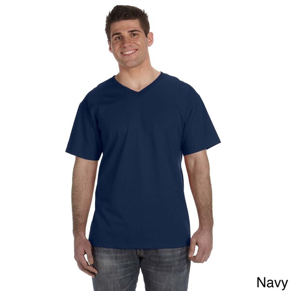 heavy cotton v neck t shirt