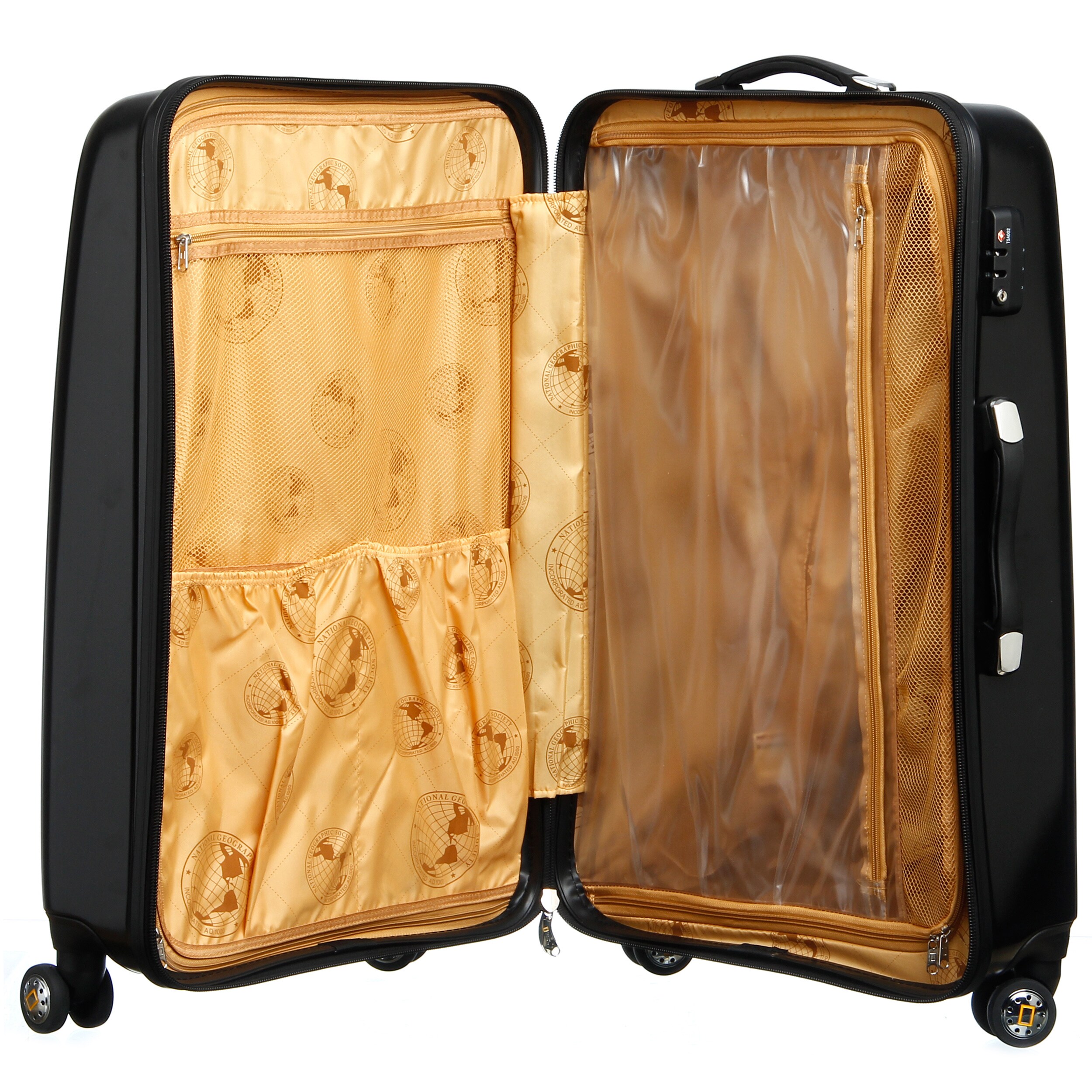 national geographic suitcase yellow