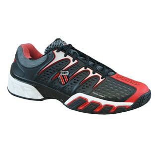 K-Swiss Men's 'BigShot II' Black/ Red Tennis Shoes