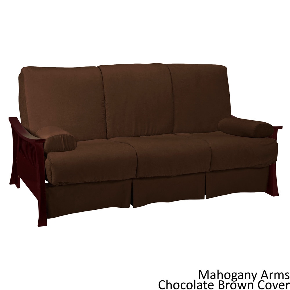 Epicfurnishings Beijing Perfect Transitional Pillow Top Sleeper Sofa Brown Size Full