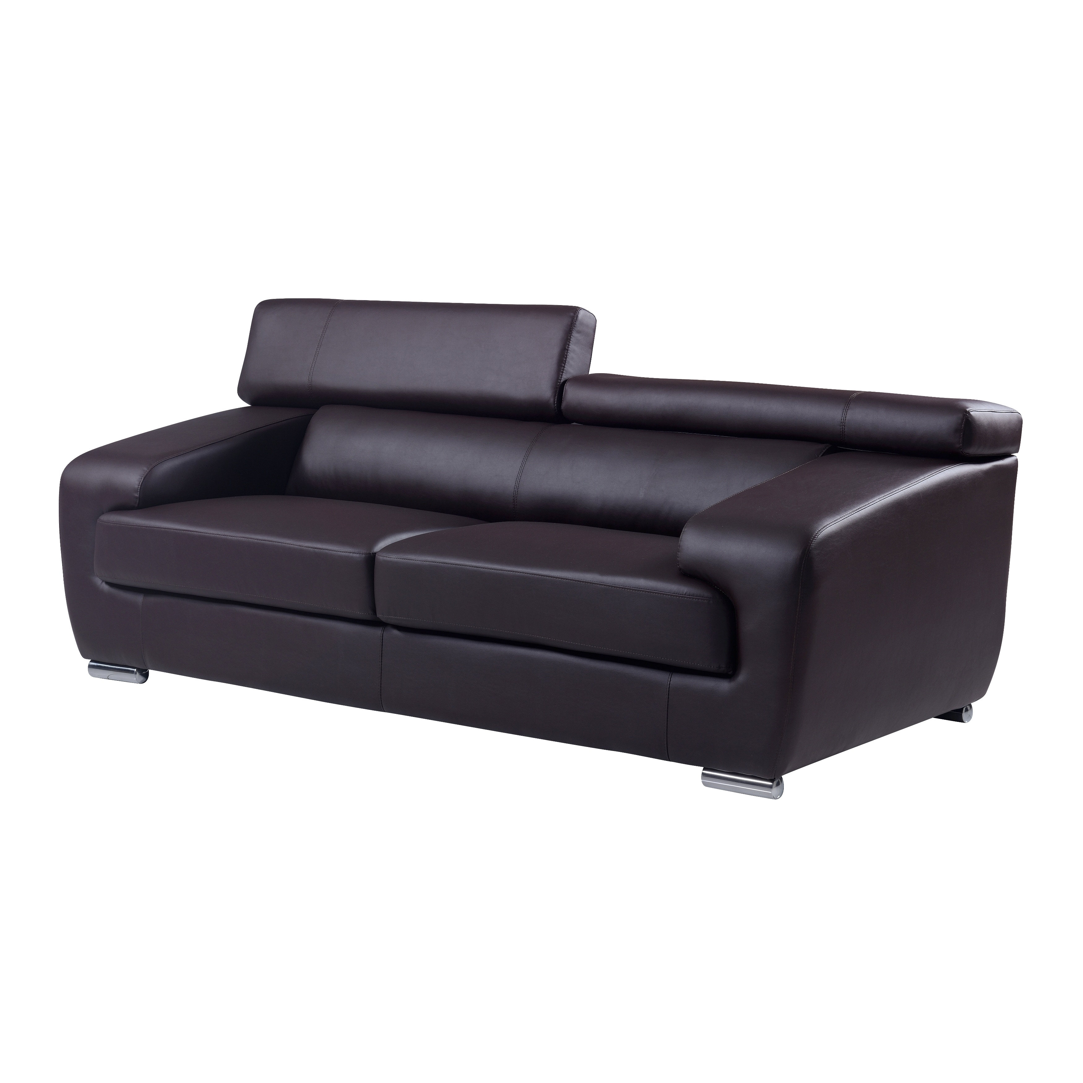 Natalie Chocolate Functional Headrest Sofa