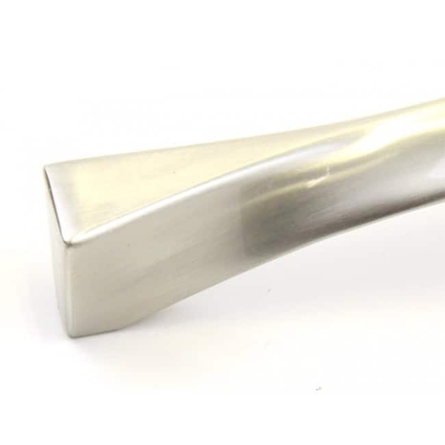 Contemporary 13.25-inch Twist Stainless Steel Finish Cabinet Bar Pull Handle (Set of 4)