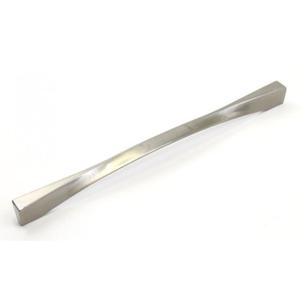 Contemporary 13.25-inch Twist Stainless Steel Finish Cabinet Bar Pull Handle (Case of 25)