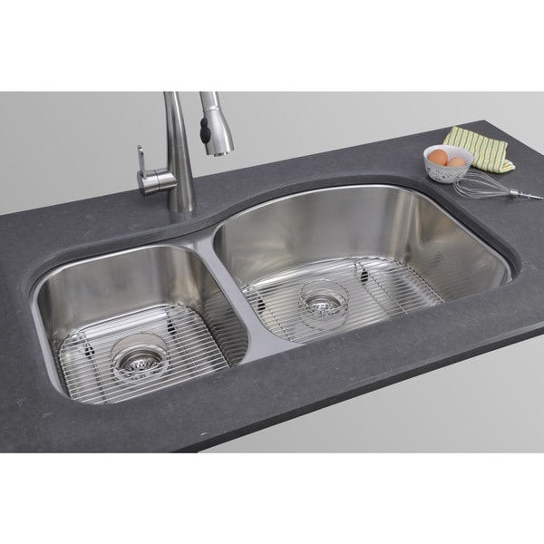 Wells Sinkware 17 gauge Deck/ 18 gauge Double Bowl Undermount