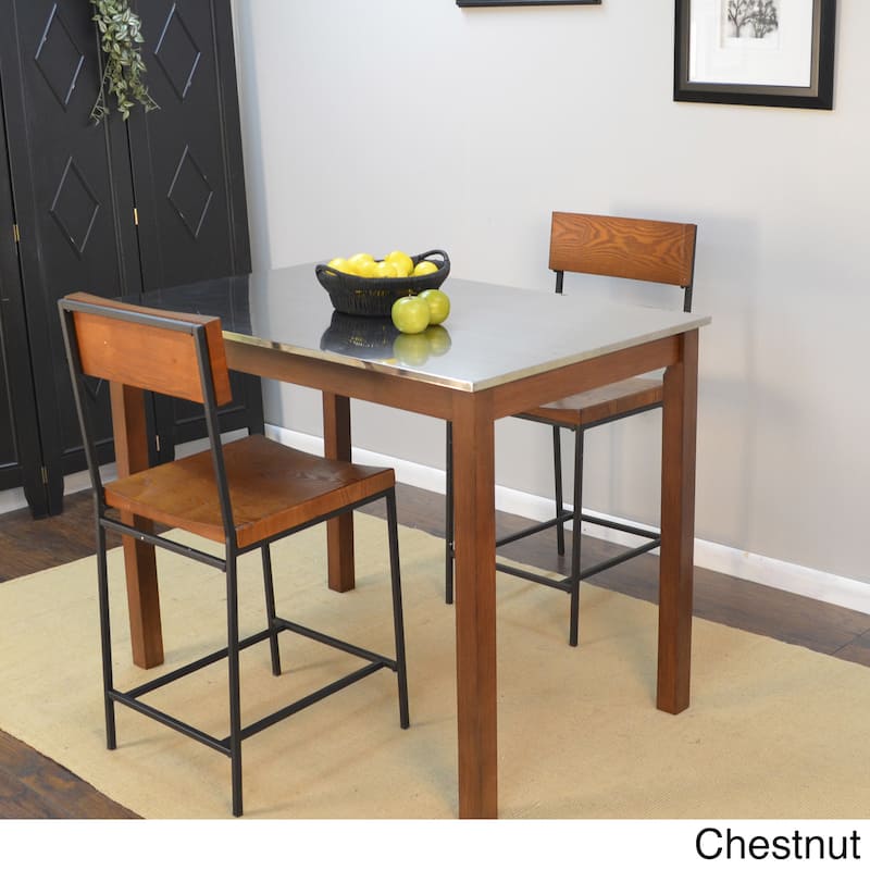 Carbon Loft Newton Stainless Steel Top Bar Table