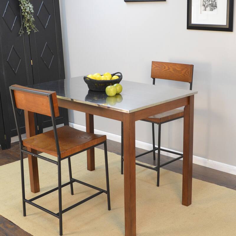 Carbon Loft Newton Stainless Steel Top Bar Table