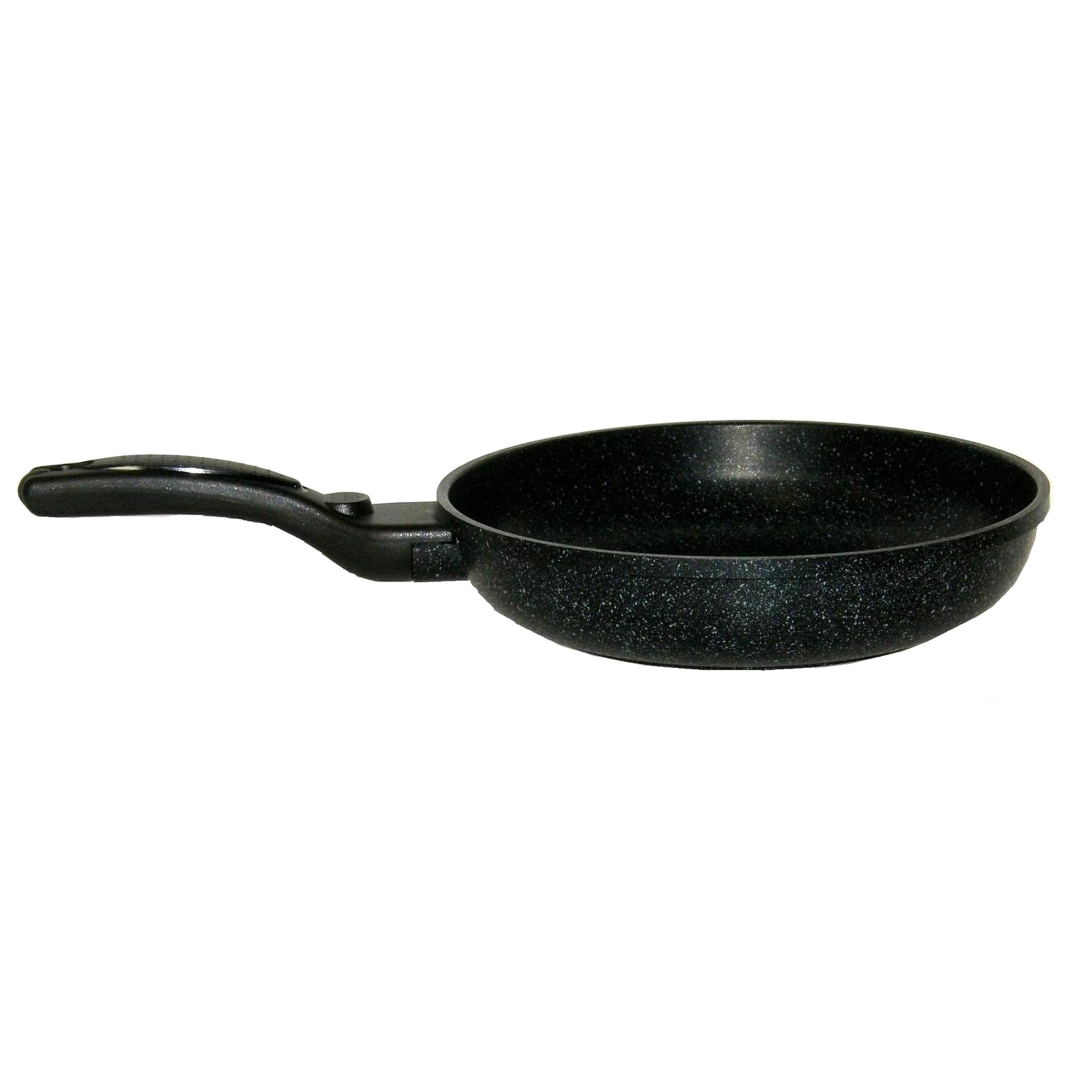 Cook N Home Ultra Granite Nonstick Skillet Fry 9.5 Inches Black/White