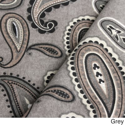 Superior Cotton Flannel Paisley Bed Sheet Set