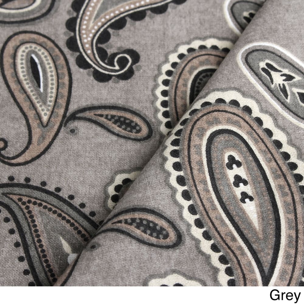 Superior Cotton Flannel Paisley Bed Sheet Set