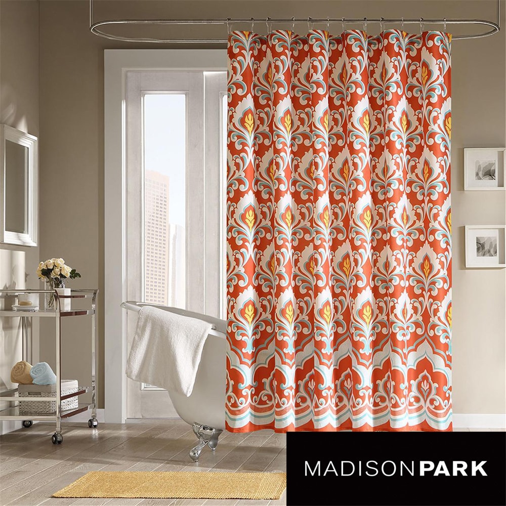 Mizone Portia Microfiber Shower Curtain