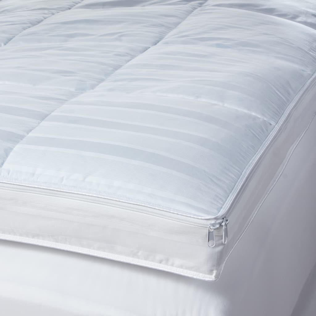 Cool Touch 400 Thread Count Waterproof Mattress Topper Protector (for Memory Foam/ Fiber/ Feather Bed) - White