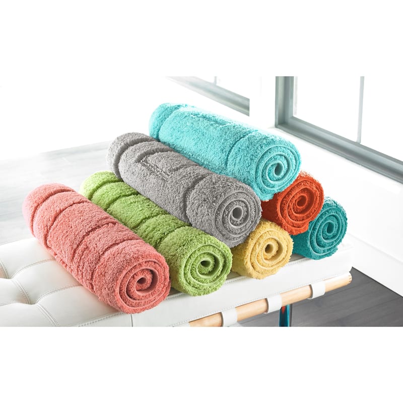 Luxorious Cotton Brights Collection 20 x 32-inch Bath Rug - 20 x 32