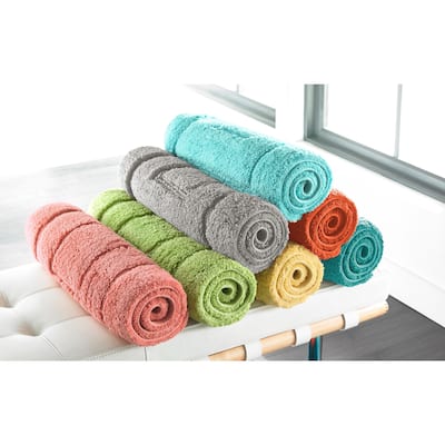Luxorious Cotton Brights Collection 20 x 32-inch Bath Rug - 20 x 32