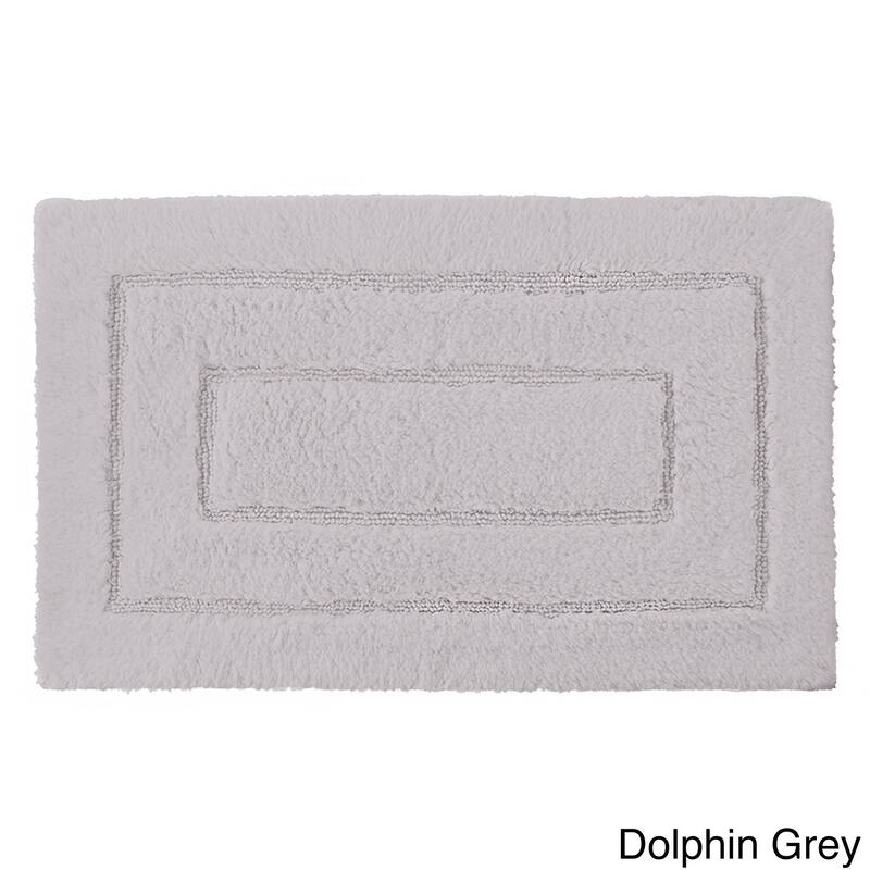 Luxurious Cotton Brights Collection 24 x 40-inch Bath Rug - 24 x 40 - Dolphin Grey