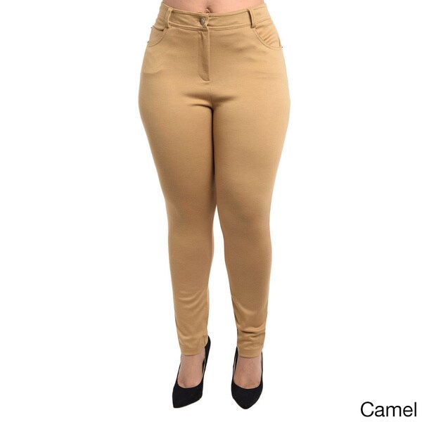 colored plus size pants