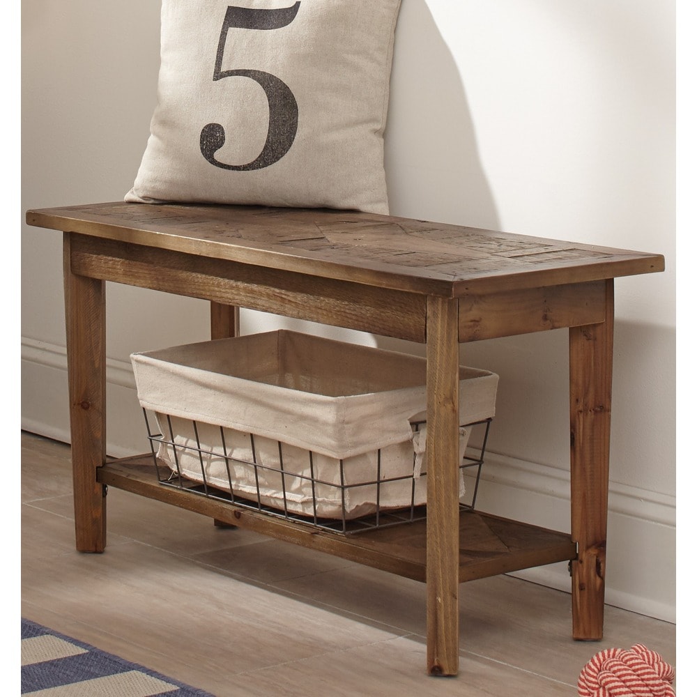 Heritage Farmhouse Entryway Bench