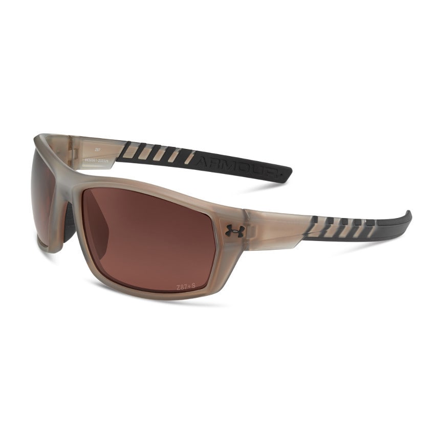 Under Armour Ranger Storm Satin Crystal Brown Performance Sunglasses