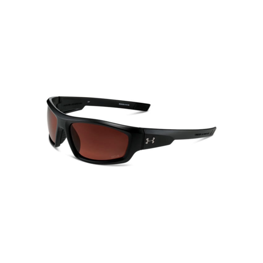 Under Armour Power Storm Satin Black Performance Sunglasses