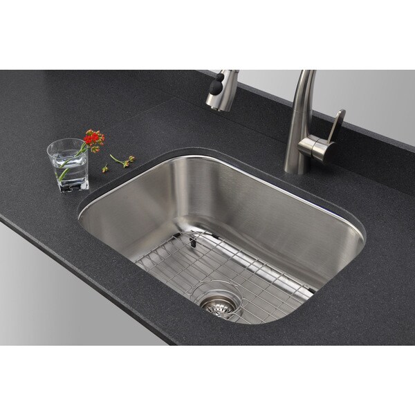 ... 23-inch Undermount Single Bowl 16-gauge Stainless Steel Kitchen Sink